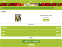 Tablet Screenshot of daniellesflowershop.com